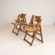 Set of Four Folding Dining Chairs,