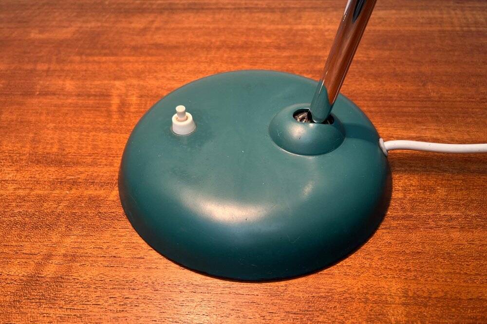 German green table lamp 6786 from the mid-century by Christian Dell for Kaiser Idell, 1960s.