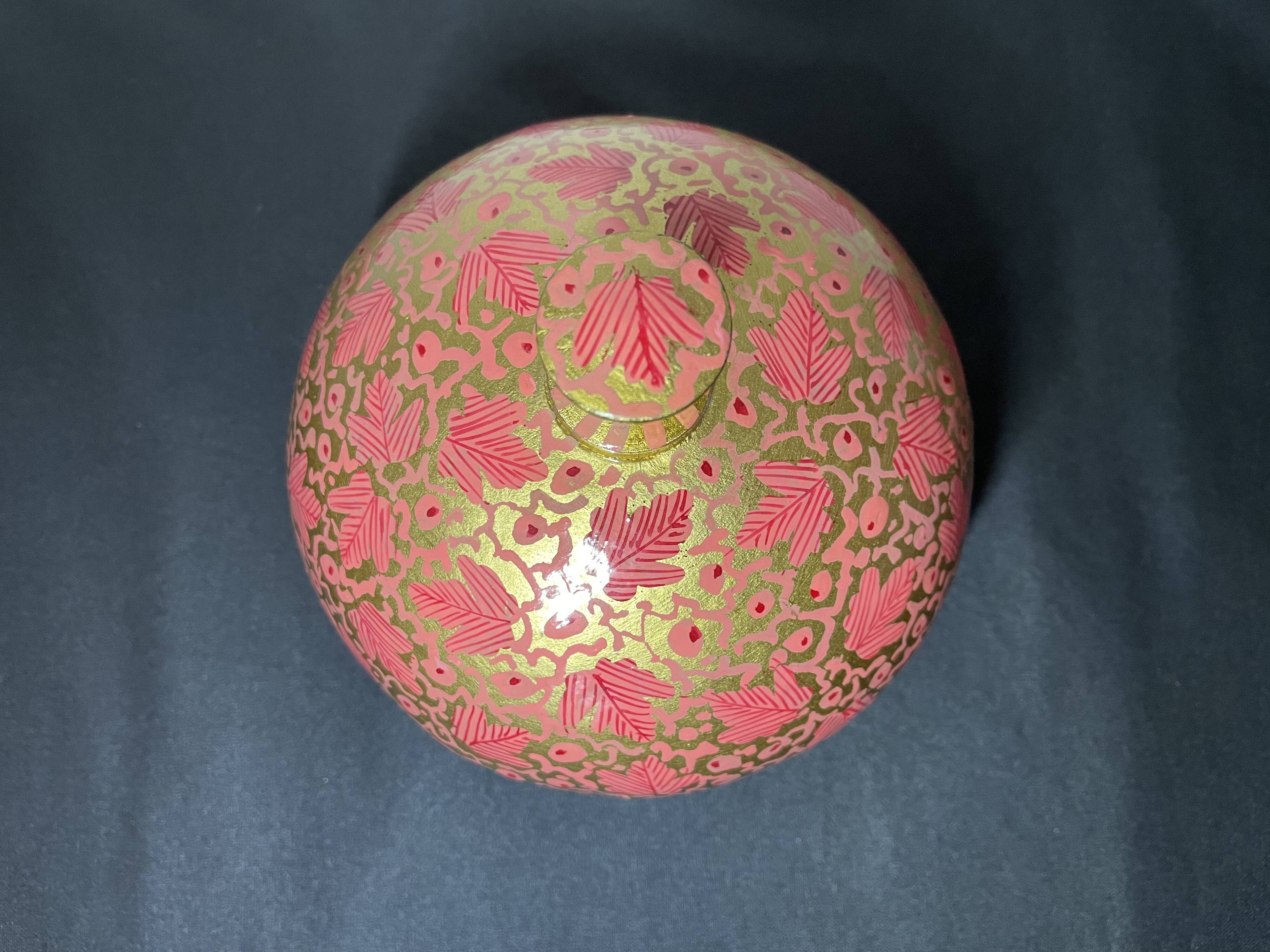 Boîte en papier mâché d’Inde