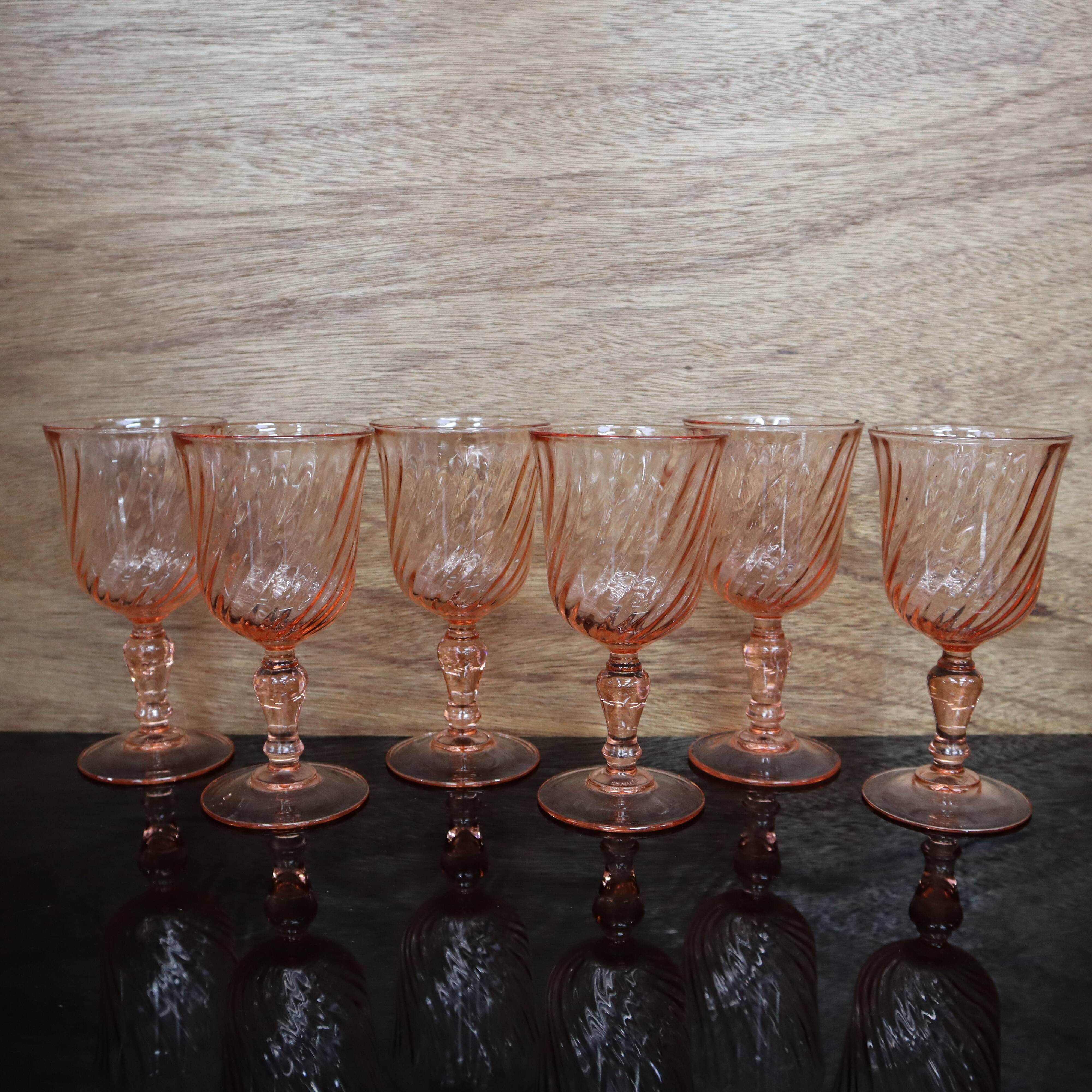 6 Rosaline Luminarc Arcoroc red wine glasses