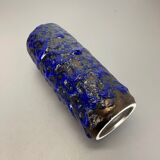 Rare Super Color Crusty Fat Lava Multi-Color Vase Scheurich, Germany WGP, 1970s