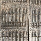 Porte dogon ancienne grenier a mil