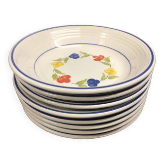 8 quadrifoglio italy soup plates