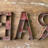 Bar sign letters