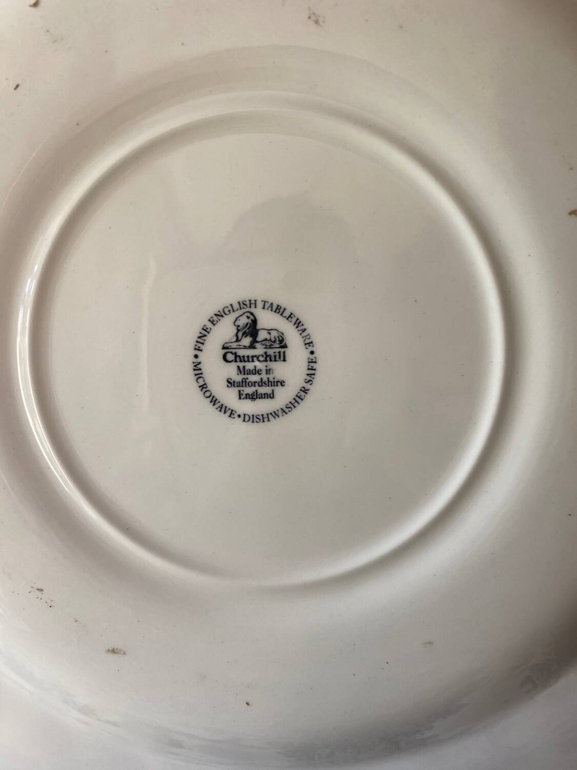 6 Churchill dinner plates