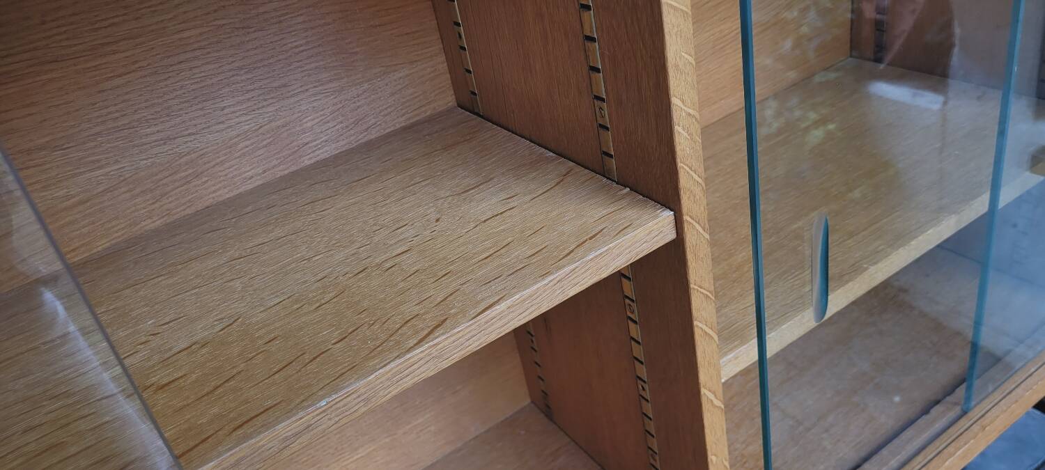 60's glass wall shelf