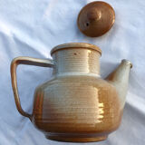 Glazed stoneware teapot