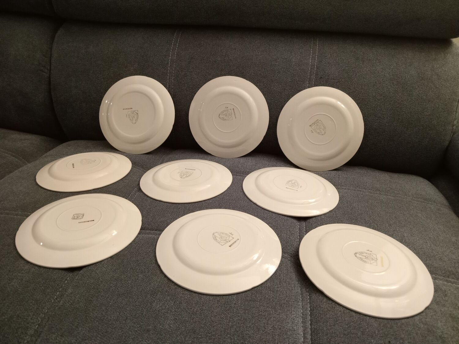 Lot d'assiettes à desserts vintage