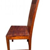 Set of six teak chairs