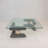 Fossil Stone Coffee Table, 1980s