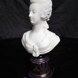 Ancien buste de Marie Antoinette porcelaine, biscuit d'époque XIX ème