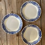 Set of 3 Badonviller flat plates
