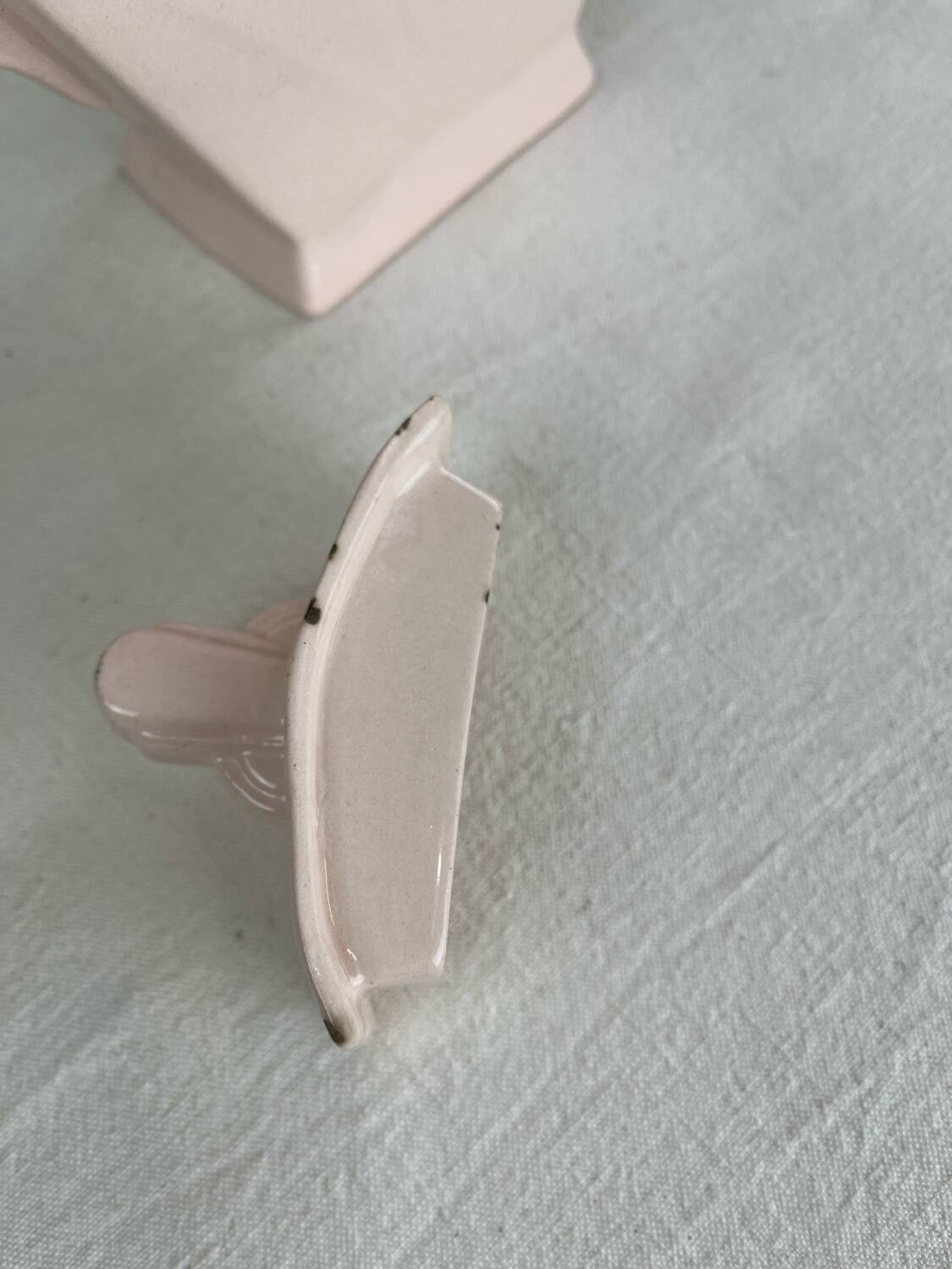 Art Deco pink sugar bowl