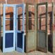 Double doors, two leaves, solid wood (Set of 4)
