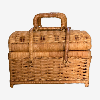 Vintage wicker basket