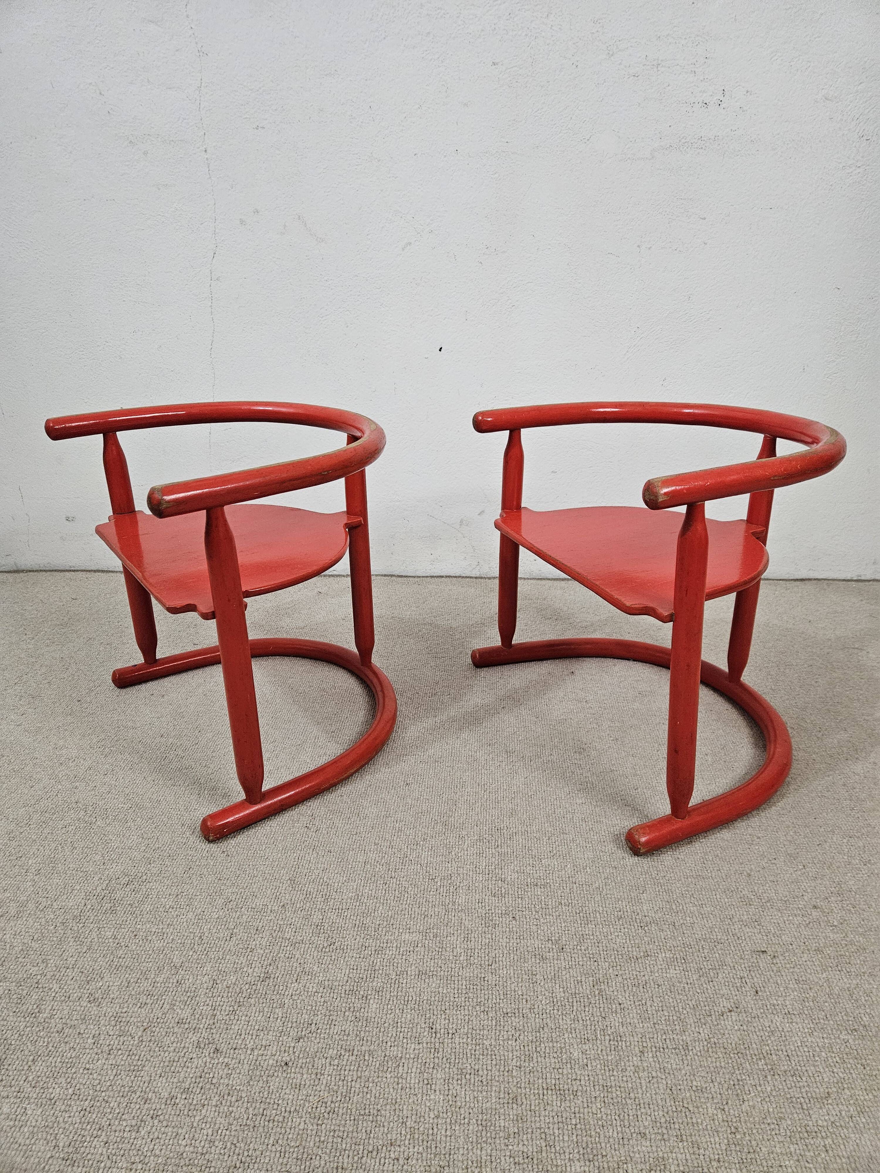 Pair of Karin Mobring children's chairs - Vintage Ikea chair