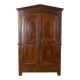 Classic Piedmontese walnut wardrobe from the early 18th century