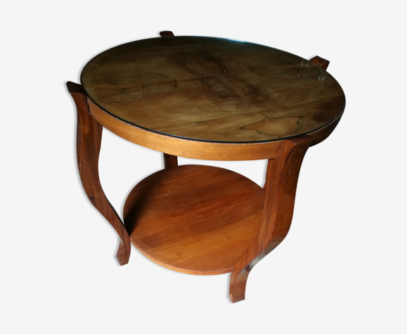 Round Lounge Table In Blond Wood Selency Round Lounge Table In Blond Wood Selency, Round Lounge Side Tables