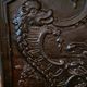 Chenets et plaque en fonte