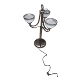 Vintage chromed metal table lamp used