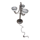 Vintage chromed metal table lamp used