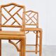 Pair of faux bamboo children chairs, 1960s