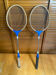 Pair of Vintage Wooden Badminton Rackets