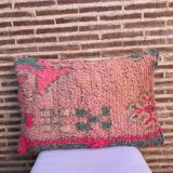 Magnifique coussin Kilim berbère vintage du Maroc