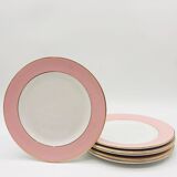 6 Flat Plates Stamped “L'Amandinoise”.