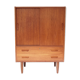 Vintage Danish Scandinavian chest of drawers, sliding doors and drawers