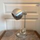 Old Vintage Retro Industrial Silver Metal Eyeball Lamp