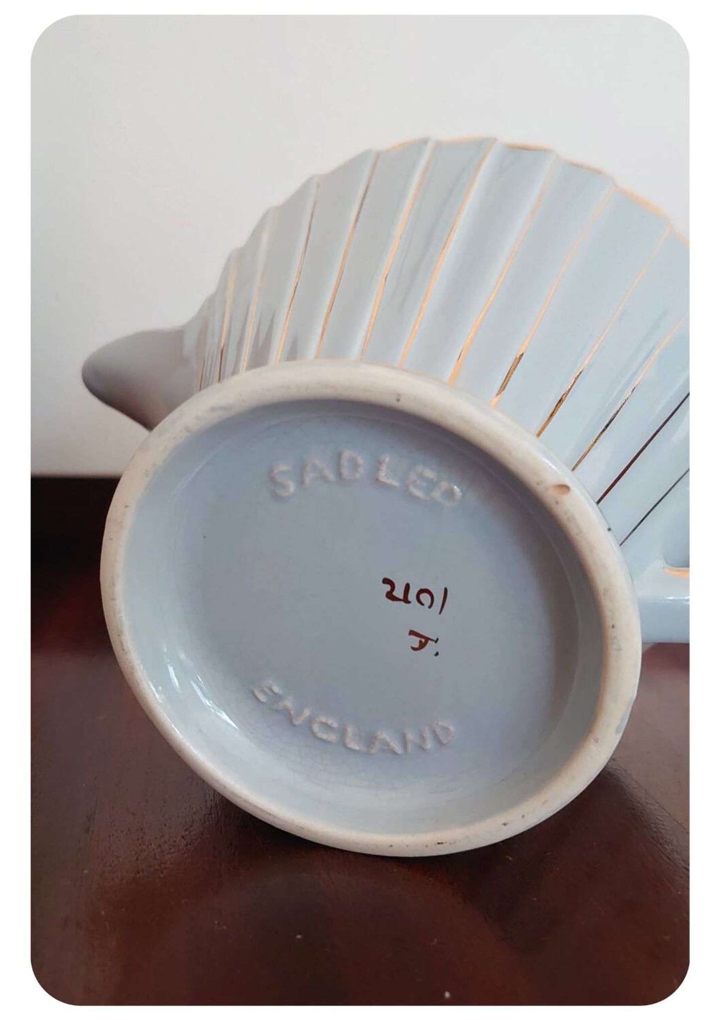 Théière Sadler grise vintage