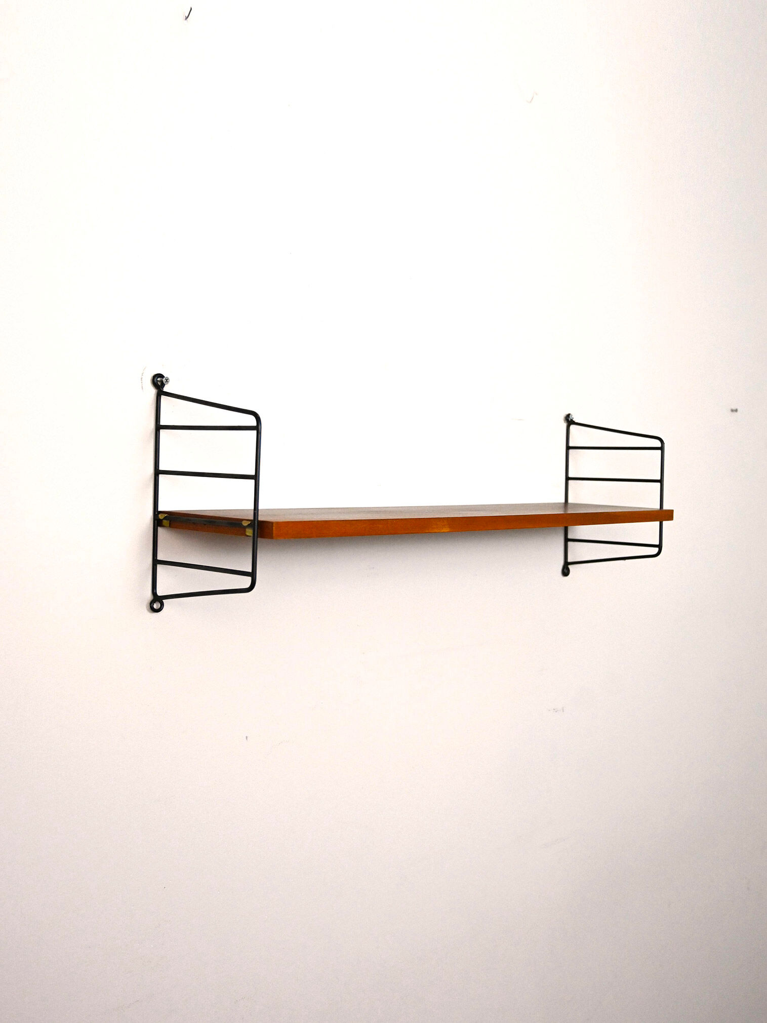 Swedish wooden and metal shelving