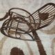 Rocking-chair in rattan bamboo 1970 vintage