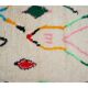 Colorful Berber carpet 242 x 138cm