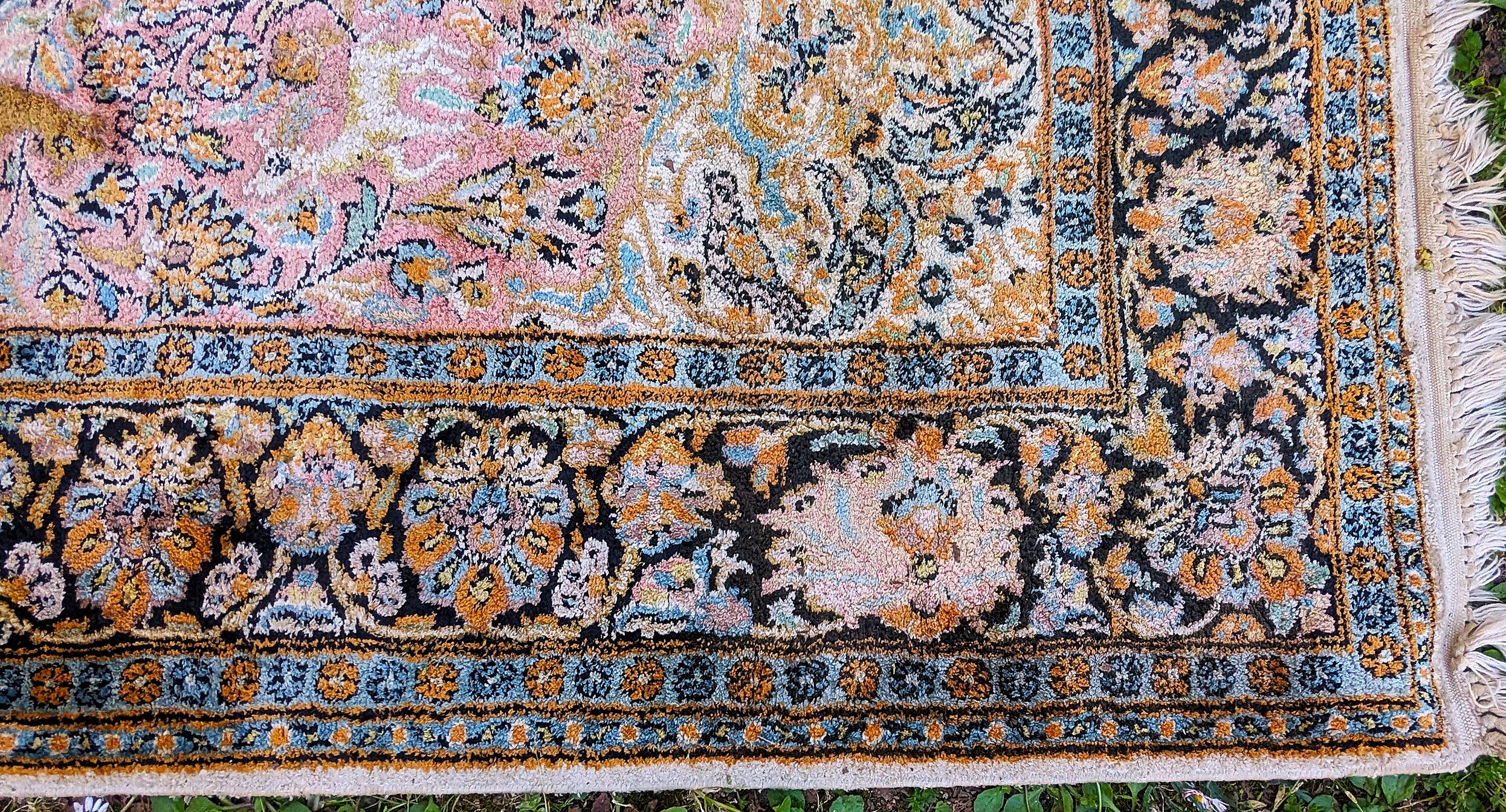 Handmade Silk Oriental Carpet 190 x 117 circa 1950