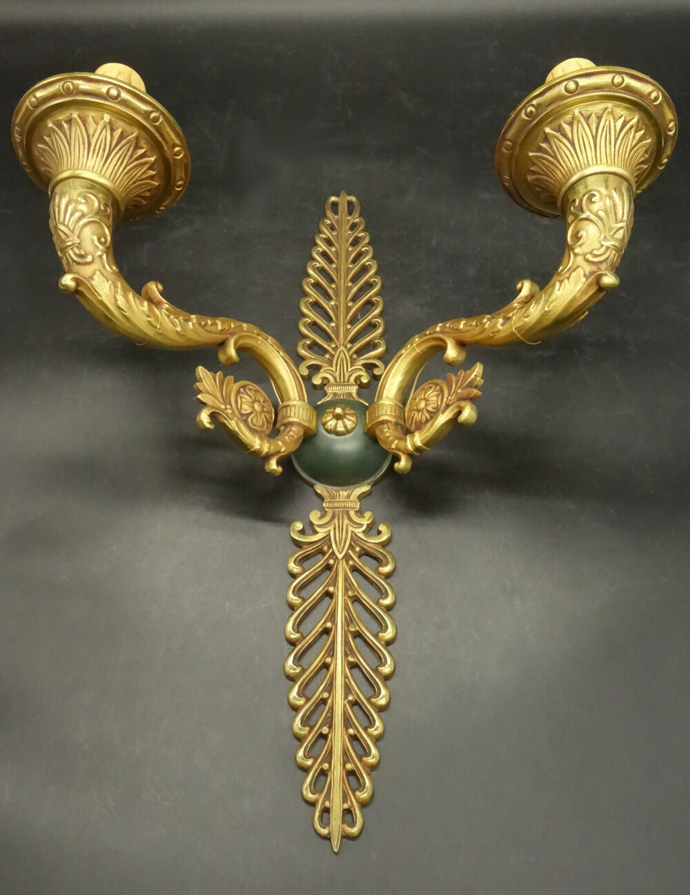 Pair of Empire style palmette sconces - Hettier & Vincent