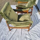 Paire de fauteuils drakkar de Gilbert steiner