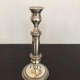 Silver metal bougeoir