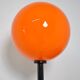 Orange globe floor lamp 1970