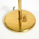 Large original brass table lamp with a conical shade, Mid-Century Modern