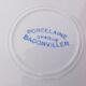 Set of 4 vintage flat plates in Badonviller porcelain