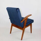 Vintage armchair 300-123, design by M. Puchała navy blue - set of 2 pieces