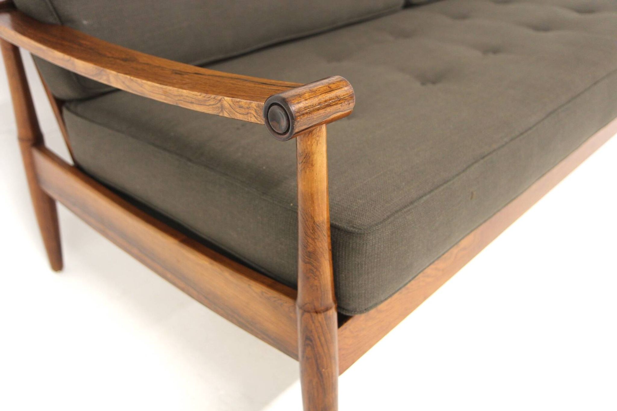 Scandinavian 3-seater sofa in rosewood, Denmark, 1960