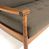 Scandinavian 3-seater sofa in rosewood, Denmark, 1960