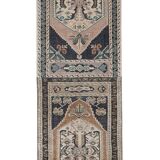 Vintage Turkish Oushak Rug Handwoven 59x200 cm