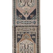 Tapis vintage turc de oushak tissé à la main 59x200 cm