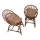 Fauteuils en rotin pour enfants, années 80