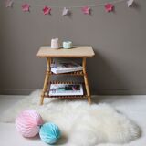 Table rotin vintage