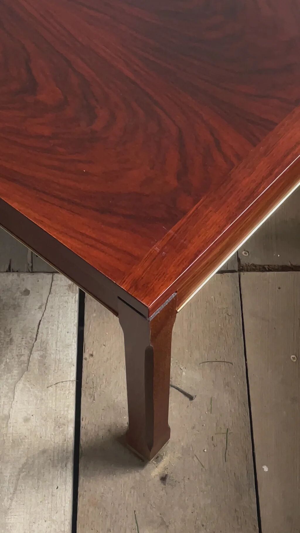 Modern Mahogany and Brazilian Rosewood Side Table Sweden circa 1960s